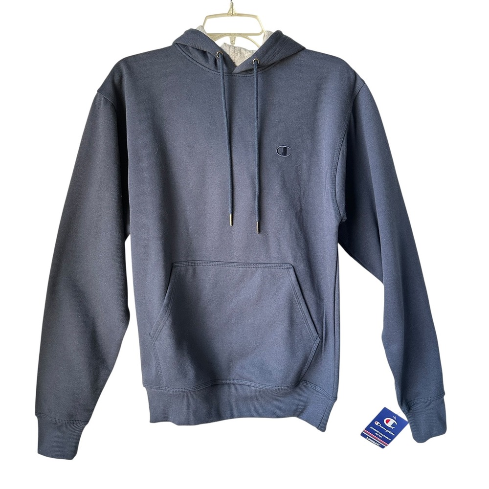 Champion Powerblend  Hoodie Sweatshirt Navy Activewear‎ Athleisure Small